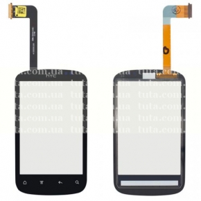Сенсорный экран (тачскрин) для HTC A310e Explorer, черный